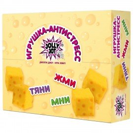 Игрушка-антистресс "СЫР", 6 см, дисплей, JOLLY JOT (ДЖОЛЛИ ДЖОТ), 665807