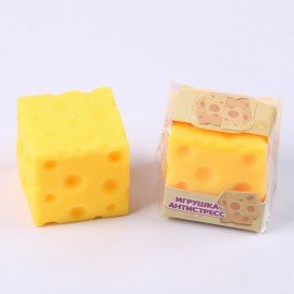 Игрушка-антистресс "СЫР", 6 см, дисплей, JOLLY JOT (ДЖОЛЛИ ДЖОТ), 665807