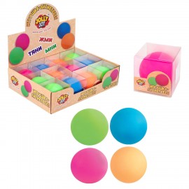 Игрушка-антистресс "ШАР", 7 см, ассорти 4 цвета, дисплей, JOLLY JOT (ДЖОЛЛИ ДЖОТ), 665811