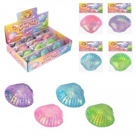 Игрушка-антистресс "РАКОВИНА", 8 см, ассорти 4 цвета, дисплей, JOLLY JOT (ДЖОЛЛИ ДЖОТ), 665814