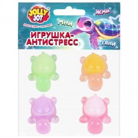 Игрушка-антистресс "ЧЕРЕПАШКИ. НАБОР 4 ШТУКИ", 4 см, ассорти 4 цвета, дисплей, JOLLY JOT (ДЖОЛЛИ ДЖОТ), 665816