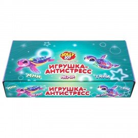 Игрушка-антистресс "ЧЕРЕПАШКИ. НАБОР 4 ШТУКИ", 4 см, ассорти 4 цвета, дисплей, JOLLY JOT (ДЖОЛЛИ ДЖОТ), 665816