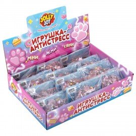 Игрушка-антистресс "ПРОЗРАЧНАЯ ЛАПКА", 7 см, дисплей, JOLLY JOT (ДЖОЛЛИ ДЖОТ), 665818