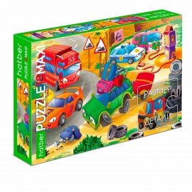 Пазл картонный MAXI 15 элементов АССОРТИ, 220х330 мм, HATBER