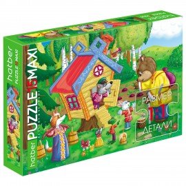 Пазл картонный MAXI 15 элементов АССОРТИ, 220х330 мм, HATBER