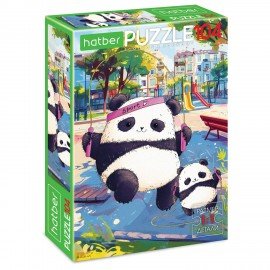 Пазл картонный 104 элемента АССОРТИ, 220х320 мм, HATBER