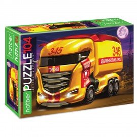 Пазл картонный 104 элемента АССОРТИ, 220х320 мм, HATBER