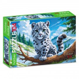 Пазл картонный 104 элемента АССОРТИ, 220х320 мм, HATBER