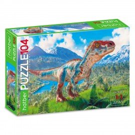 Пазл картонный 104 элемента АССОРТИ, 220х320 мм, HATBER