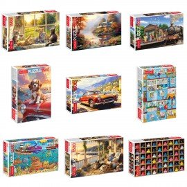 Пазл картонный 1500 элементов АССОРТИ, 670х480 мм, HATBER