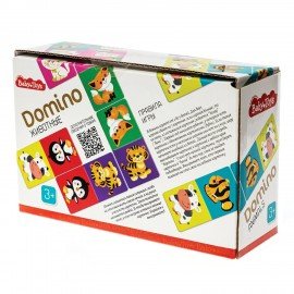 Настольная игра Домино детское с картинками, АССОРТИ, BABY TOYS