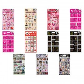 Наклейки эпоксидные АССОРТИ, 11х20 см, PINK