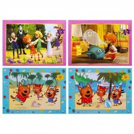 Пазлы картонные 54 элемента, "Лицензионные сюжеты", КОМПЛЕКТ 20 шт., поле 17,5х13 см