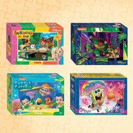 Пазлы картонные 54 элемента "Лицензионные сюжеты", КОМПЛЕКТ 30 шт., поле 17,5х13 см