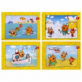 Пазлы картонные 54 элемента "Лицензионные сюжеты", КОМПЛЕКТ 30 шт., поле 17,5х13 см