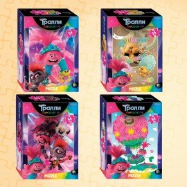 Пазлы картонные 54 элемента "Лицензионные сюжеты", КОМПЛЕКТ 30 шт., поле 17,5х13 см