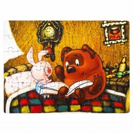 Пазлы картонные 54 элемента, "Лицензионные сюжеты", КОМПЛЕКТ 16 шт., поле 17,5х13 см, 480541