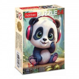 Пазл картонный 54 элемента "ОЧАРОВАТЕЛЬНЫЕ МОРДАШКИ", КОМПЛЕКТ 40 штук, 175х130мм, HATBER