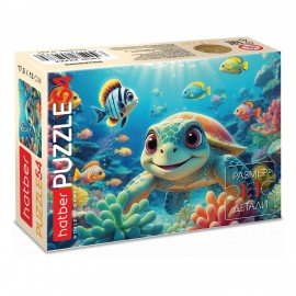 Пазл картонный 54 элемента "ОЧАРОВАТЕЛЬНЫЕ МОРДАШКИ", КОМПЛЕКТ 40 штук, 175х130мм, HATBER