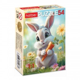 Пазл картонный 54 элемента "ОЧАРОВАТЕЛЬНЫЕ МОРДАШКИ", КОМПЛЕКТ 40 штук, 175х130мм, HATBER