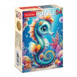 Пазл картонный 54 элемента "ОЧАРОВАТЕЛЬНЫЕ МОРДАШКИ", КОМПЛЕКТ 40 штук, 175х130мм, HATBER