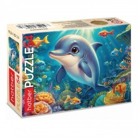 Пазл картонный 54 элемента "ОЧАРОВАТЕЛЬНЫЕ МОРДАШКИ", КОМПЛЕКТ 40 штук, 175х130мм, HATBER