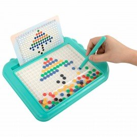 Мозаика магнитная развивающая для детей "Крокодил", стилус, 101 магнит, 10 карточек, BAMBOX, 665890