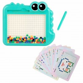 Мозаика магнитная развивающая для детей "Крокодил", стилус, 101 магнит, 10 карточек, BAMBOX, 665890