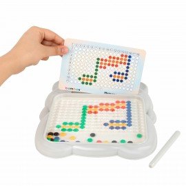 Мозаика магнитная развивающая для детей "Медвежонок", стилус, 101 магнит, 10 карточек, BAMBOX, 665891