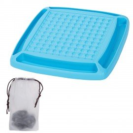 Игра настольная логическая "Магнитный бой", 36 магнитов, доска 28*28 см, ЗОЛОТАЯ СКАЗКА, 665895