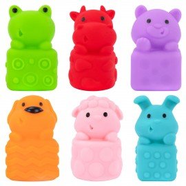 Тактильные игрушки Животные сенсорные, развивающие ЭКО 6 штук, BAMBOX BABY (БАМБОКС БЭБИ), 665903