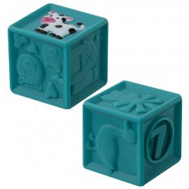 Тактильные кубики сенсорные игрушки развивающие ЭКО 9 штук, BAMBOX BABY (БАМБОКС БЭБИ), 665908