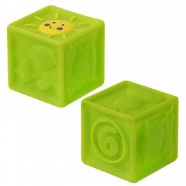 Тактильные кубики сенсорные игрушки развивающие ЭКО 9 штук, BAMBOX BABY (БАМБОКС БЭБИ), 665908