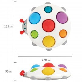 Тактильная игрушка Букашка pop it сенсорная развивающая ЭКО, BAMBOX BABY (БАМБОКС БЭБИ), 665909