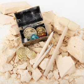 Набор для раскопок "Пиратский клад" 17x21,5 см, инструменты, BRAUBERG KIDS, 665928