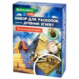Набор для раскопок "Древний Египет" 16х23 см, инструменты, BRAUBERG KIDS, 665936