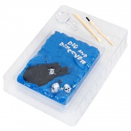 Набор для раскопок "Древние сокровища" 16х23 см, инструменты, BRAUBERG KIDS, 665938