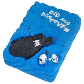 Набор для раскопок "Древние сокровища" 16х23 см, инструменты, BRAUBERG KIDS, 665938