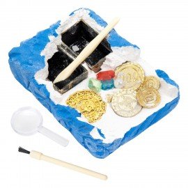 Набор для раскопок "Древние сокровища" 16х23 см, инструменты, BRAUBERG KIDS, 665938