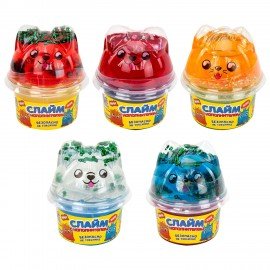 Слайм (лизун) с наполнителем, 200 г, ассорти 5 видов, JOLLY JOT (ДЖОЛИ ДЖОТ), хххххх, 665948