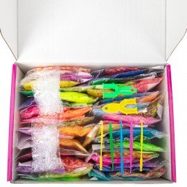 Набор резинок для плетения украшений 15000 шт, 48 цветов, BamBox, 665974