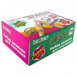 Набор резинок для плетения украшений 15000 шт, 48 цветов, BamBox, 665974