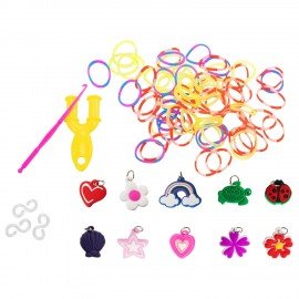 Набор резинок для плетения украшений 1000 шт, 21 цвет, бокс, бусины, BamBox, 665978