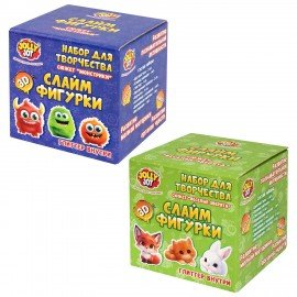 Слайм 3D Набор для создания 3D слайм фигурок, АССОРТИ, 2 вида, JOLLY JOT (ДЖОЛЛИ ДЖОТ), 665982