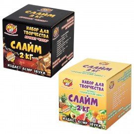 Слайм Набор "Сделай Слайм" 2 кг слайма, АССОРТИ, 2 вида, JOLLY JOT (ДЖОЛЛИ ДЖОТ), 665987