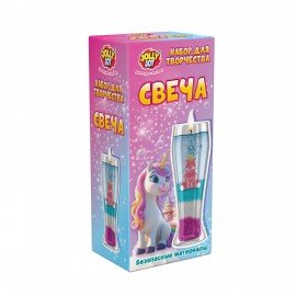 Свеча Набор Сделай Свечу "Единорог", 1 свеча, с декор. наполнителями, JOLLY JOT (ДЖОЛЛИ ДЖОТ), 665991
