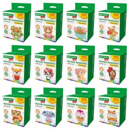 ФИГУРКА-ОТКРЫТКА ИЗ ГИПСА, с красками и кистью для росписи, ассорти, BRAUBERG KIDS, к, 666011
