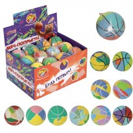 Мяч-попрыгун, 6 см, ТПР, ассорти, 12 цветов, JOLLY JOT (ДЖОЛЛИ ДЖОТ), 666124