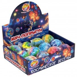 Мяч-попрыгун, 6 см, полиуретан, ассорти, 6 цветов, JOLLY JOT (ДЖОЛЛИ ДЖОТ), 666126