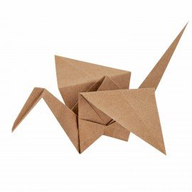 Бумага для оригами и аппликаций 21*21 см, 100 листов, крафт, ОСТРОВ СОКРОВИЩ, 666177